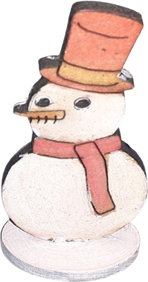 A poser - Bonhomme de neige à peindre